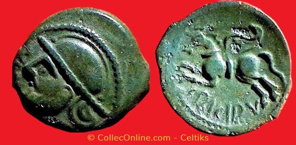bronze CRICIRV barbu aux esses et annelet type 3 monnaies antiques celtes bronze cricirv barbu aux esses et annelet type 3