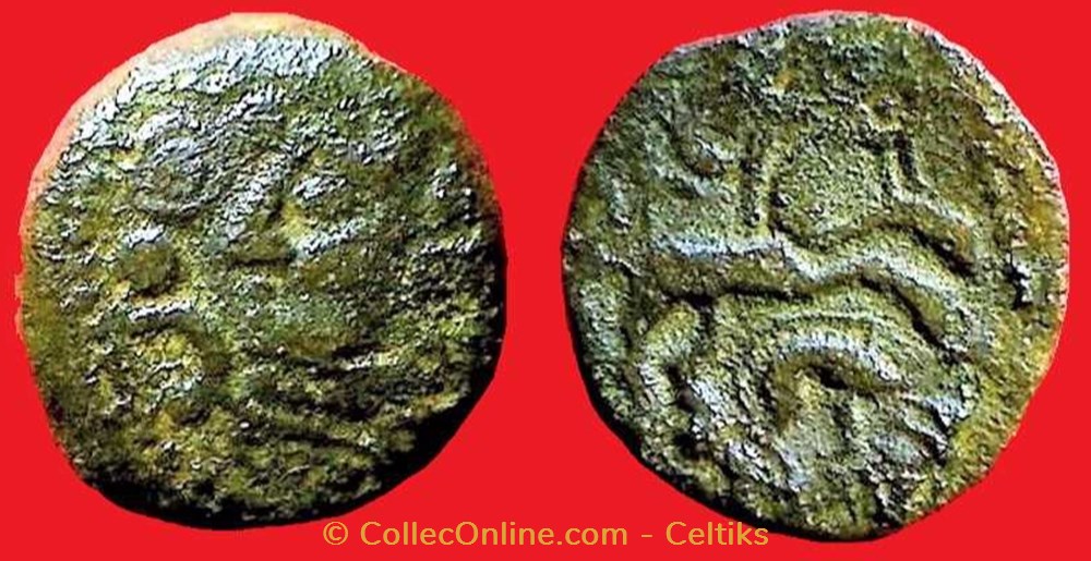 bronze DEIVICIAC - classe 1 monnaies antiques celtes bronze deiviciac classe 1