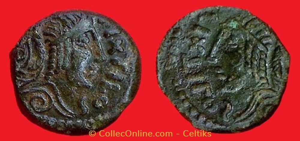 bronze PIXTILOS au cavalier monnaies antiques celtes bronze pixtilos au cavalier
