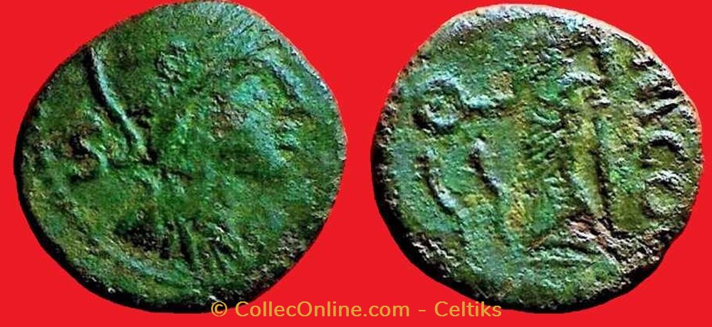bronze NEM/COL monnaies antiques a celtes bronze nem col