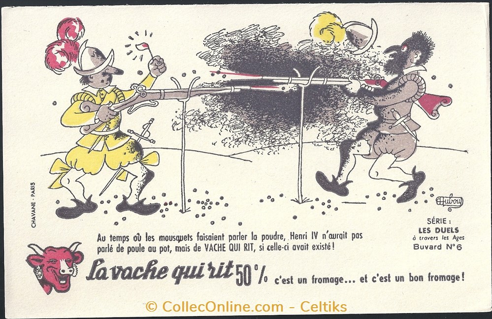 DUBOUT - duel 4 objets publicitaires buvards dubout duel