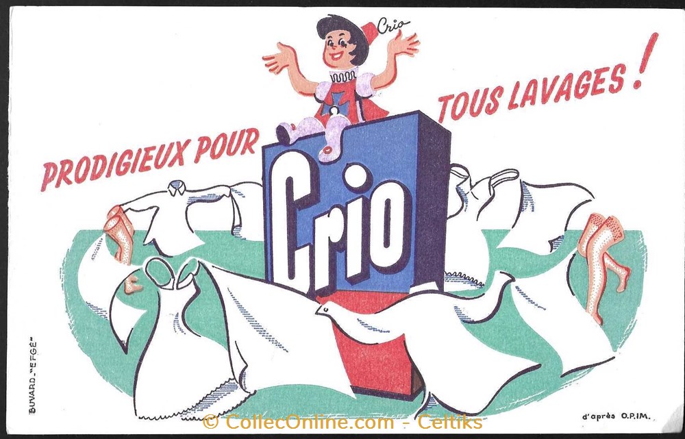 buvard - lessive objets publicitaires buvard lessive