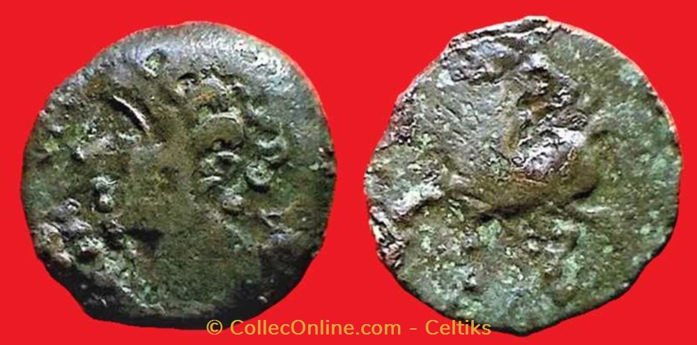 bronze ADCANAVNOS monnaies antiques celtes bronze adcanavnos