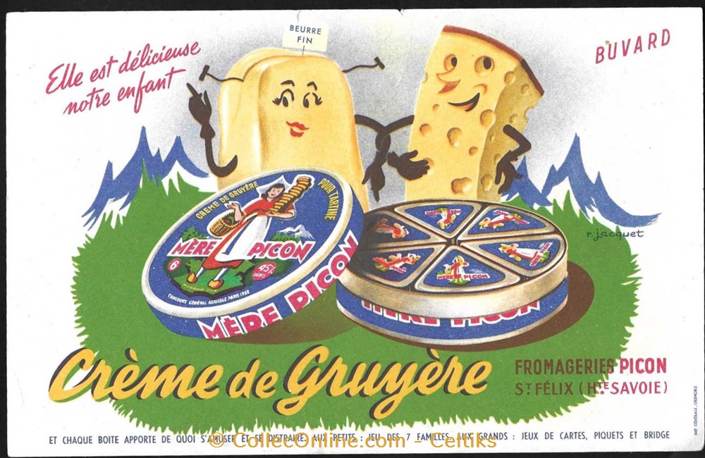 buvard - alimentation MERE PICON objets publicitaires buvards buvard alimentation mere picon