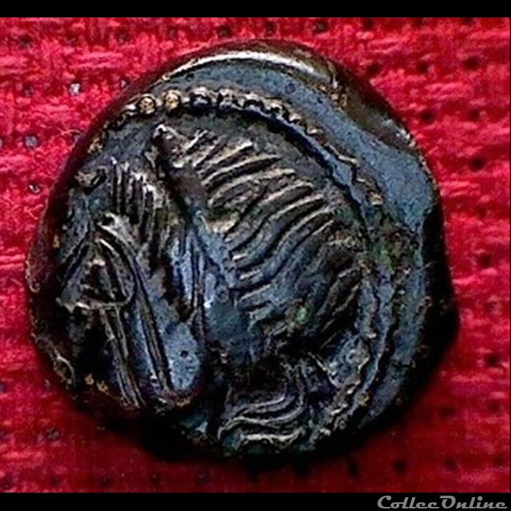 monnaie antique gauloise lezard