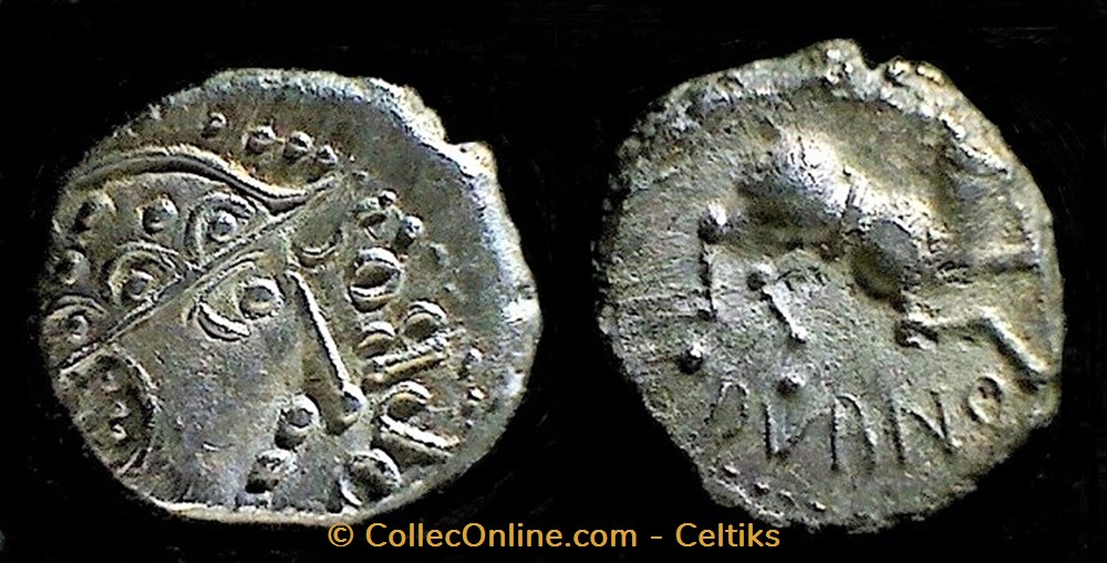 DENIER ANORBOS / DVBNO monnaies antiques celtes denier anorbos dvbno