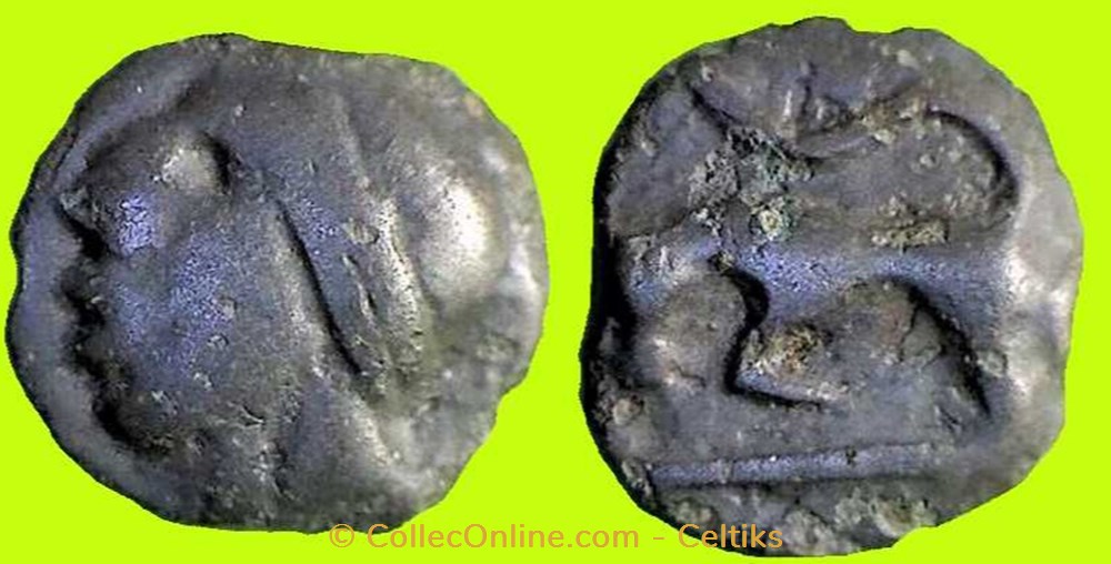 monnaies antiques celtes potin a la grosse tete b