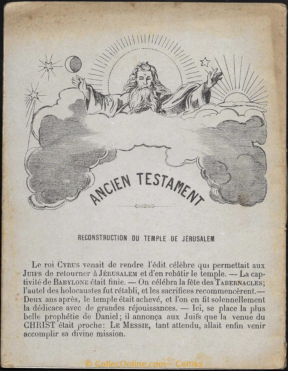 protège cahier - ancien testament documents anciens buvards cahiers illustres protege cahier ancien testament