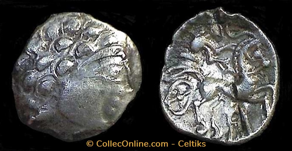 fraction à l'aurige monnaies antiques celtes fraction a aurige