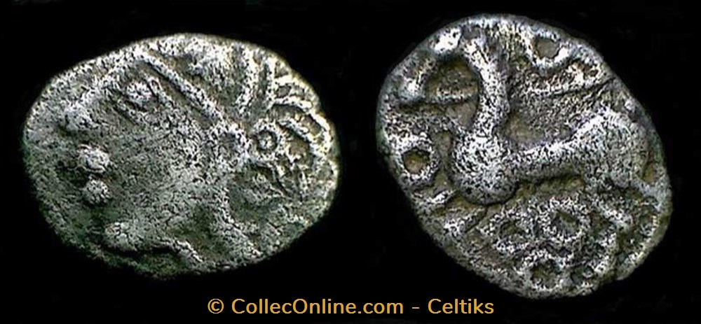 denier au cheval et aux annelets monnaies antiques celtes denier au cheval et aux annelets