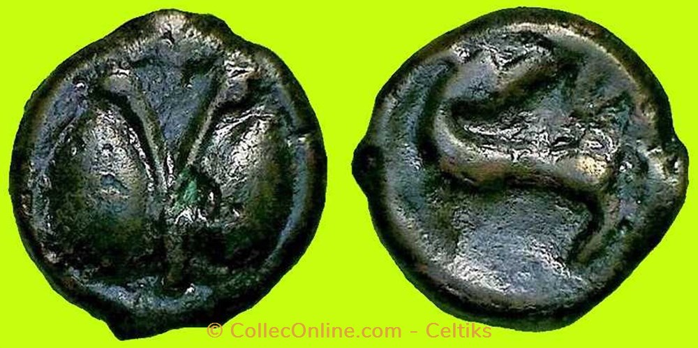 potin dit à l'Y monnaies antiques celtes potin dit a y