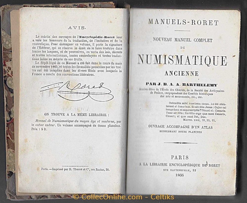 livres bd revues nouveau manuel complet de numismatique ancienne