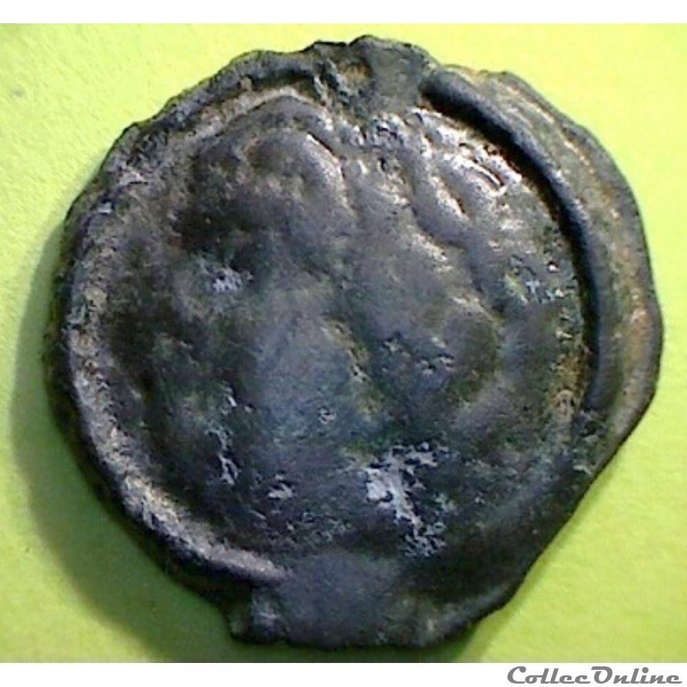 série 544 DT 2618 potin à laigle de face monnaie antique gauloise serie 544 dt 2618 potin a laigle de face