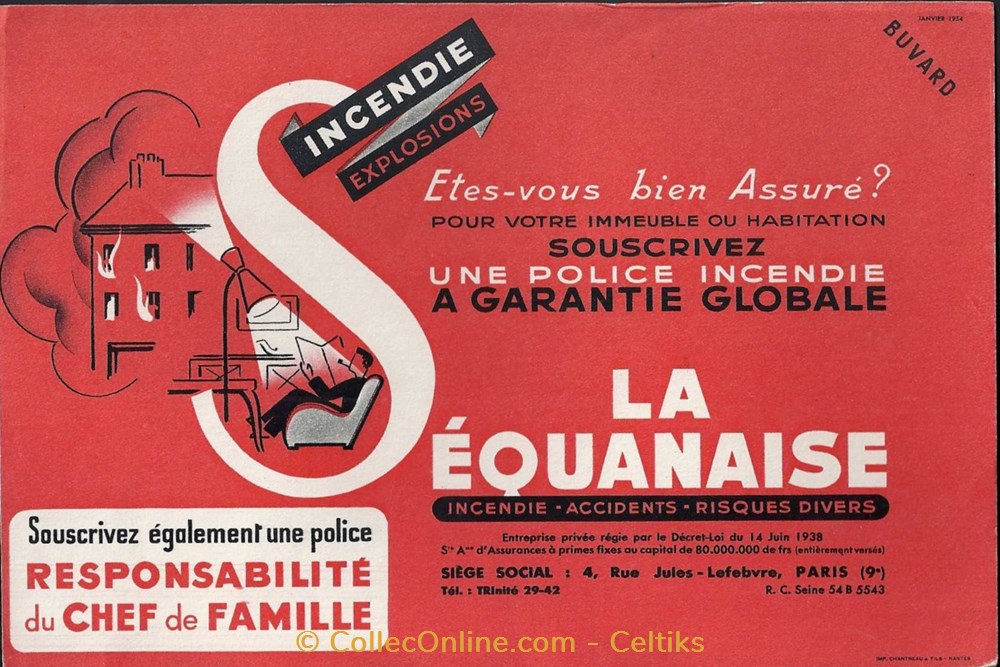 objets publicitaires buvard assurance