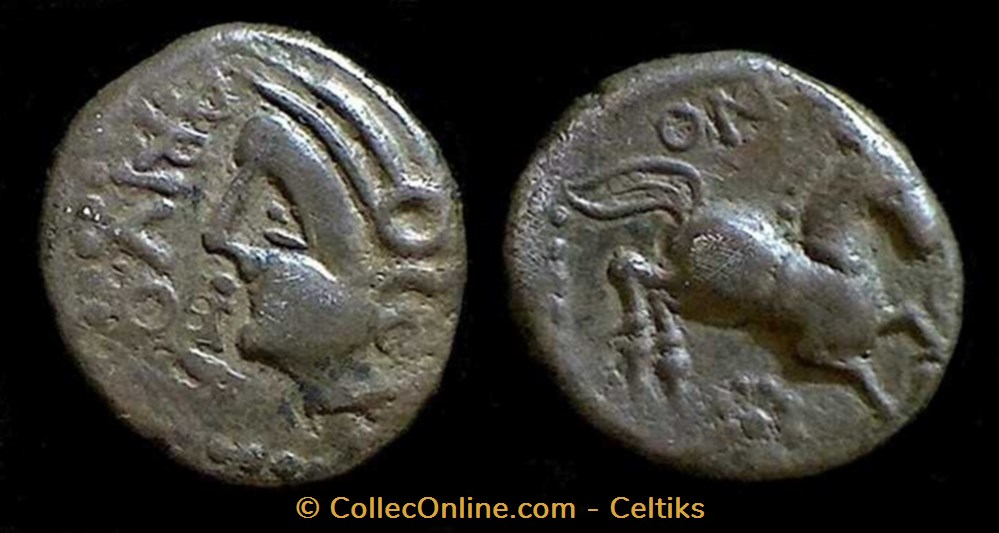 denier ARIVOS / SANTONOS monnaies antiques celtes denier arivos santonos
