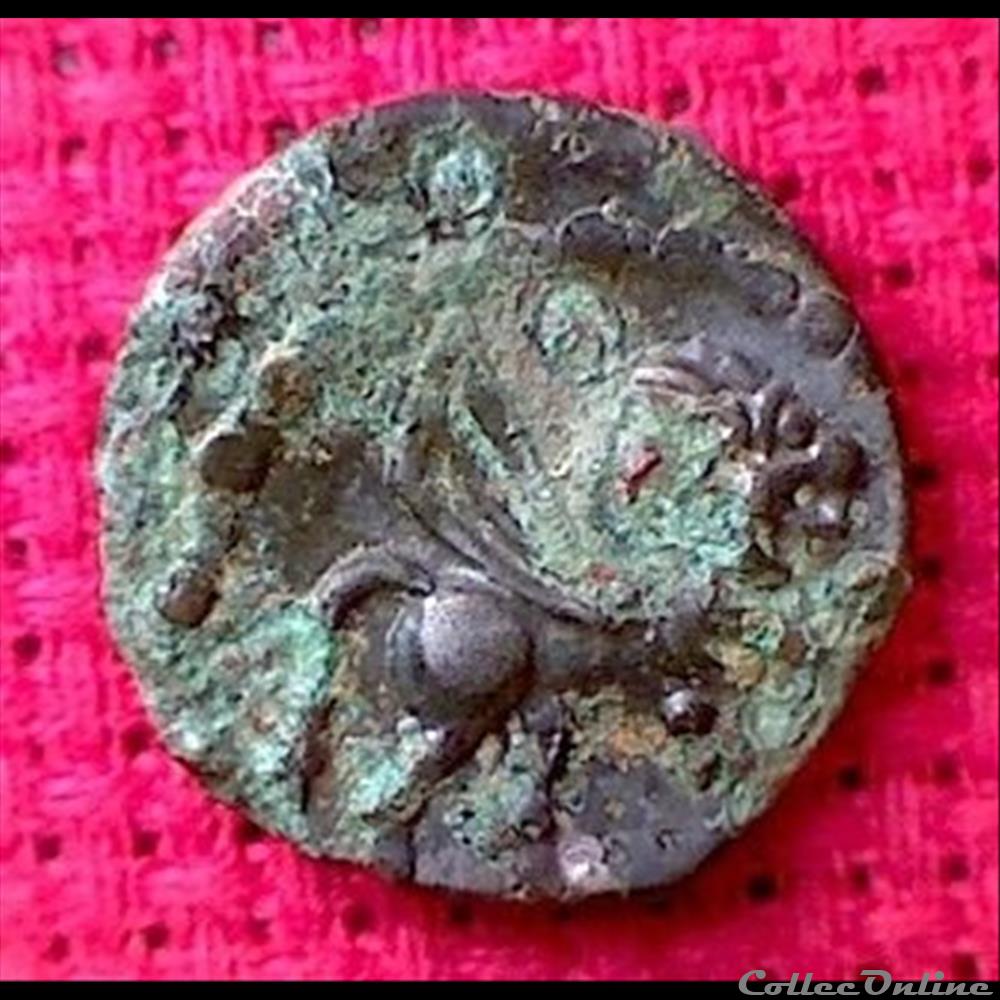 monnaie antique gauloise lion aile