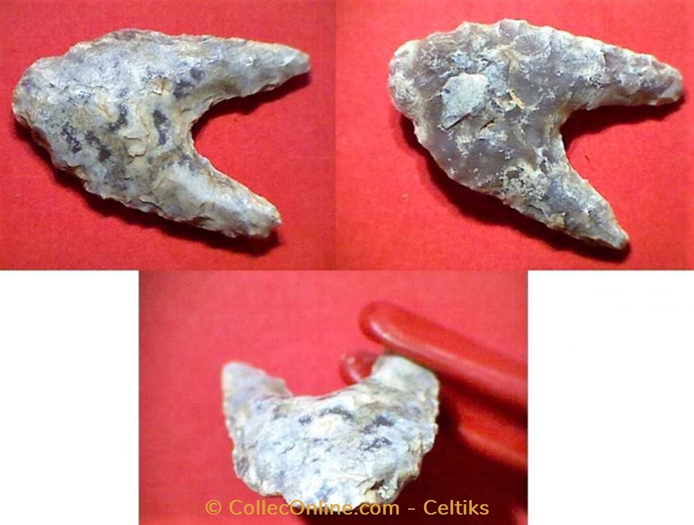 art antiquites archeologie europe pointe de fleche silex b