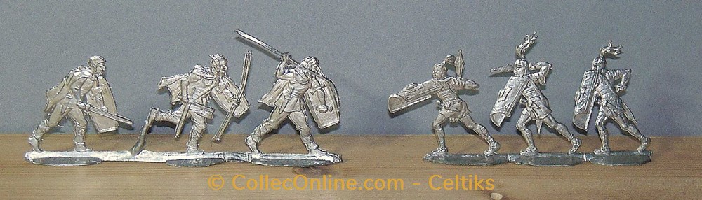plat d'étain 2 figurines autres plat etain 2