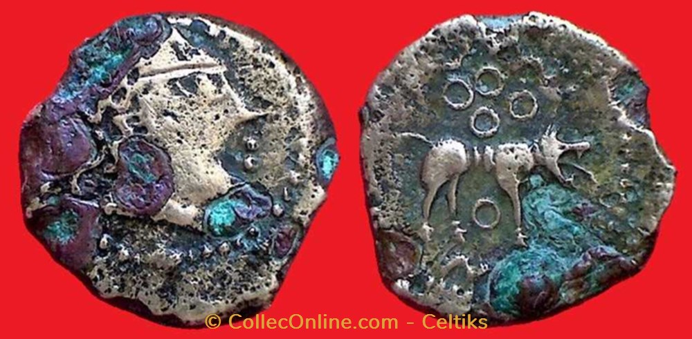 bronze au loup # monnaies antiquite av jc ap celtes bronze au loup