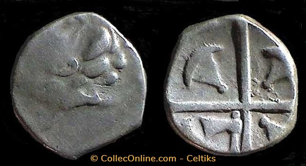 drachme au style LANQUEDOCIEN monnaies antiques celtes drachme au style lanquedocien