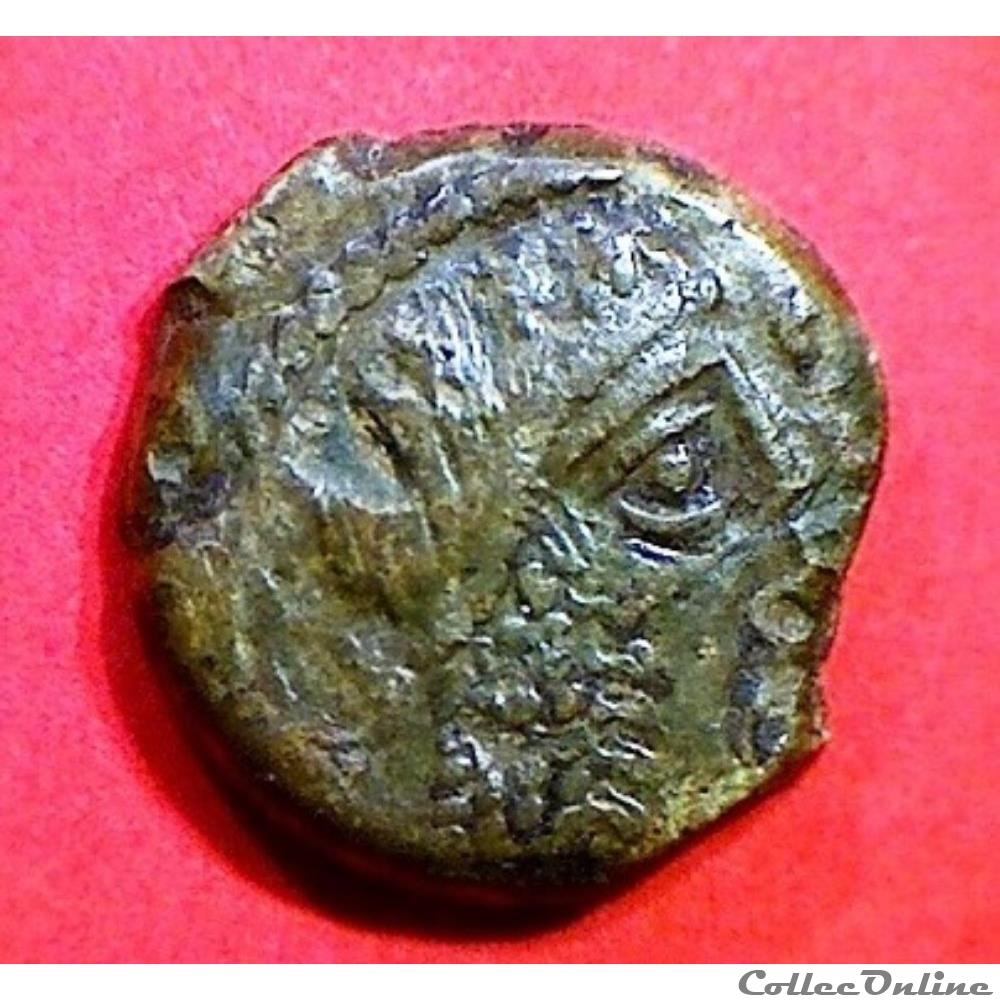 série 460B DT 2488 bronze LIXOVIATIS au cheval et à la rouelle monnaie antique gauloise serie 460b dt 2488 bronze lixoviatis au cheval et a la rouelle
