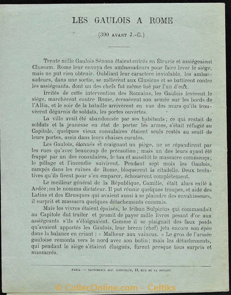 protège cahier - BRENNUS documents anciens buvards cahiers illustres protege cahier brennus