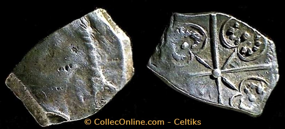 monnaies antiques celtes drachme aux feuilles aquatiques b