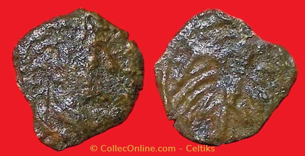 monnaies antiques celtes bronze a aigle type vendeuil caply