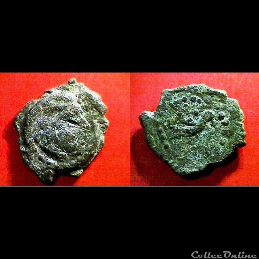 monnaie antique gauloise bronze a oiseau a droite 3