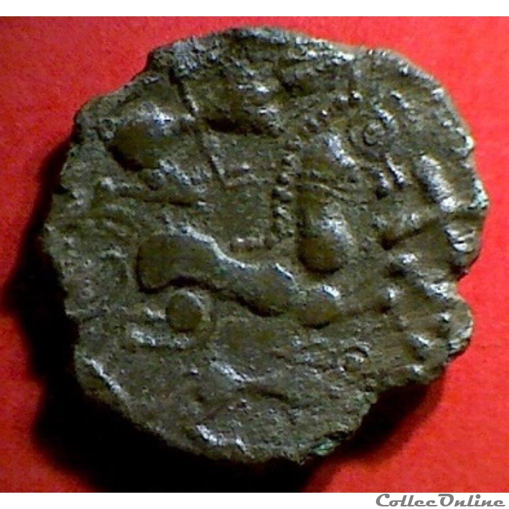 Série 396 DT 2392 var hémistatère au loup monnaie antique gauloise serie 396 dt 2392 var hemistatere au loup