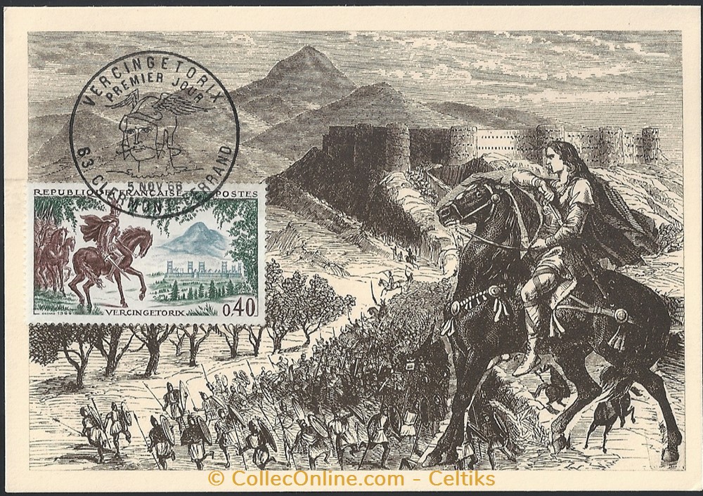 timbre europe france enveloppe vercingetorix