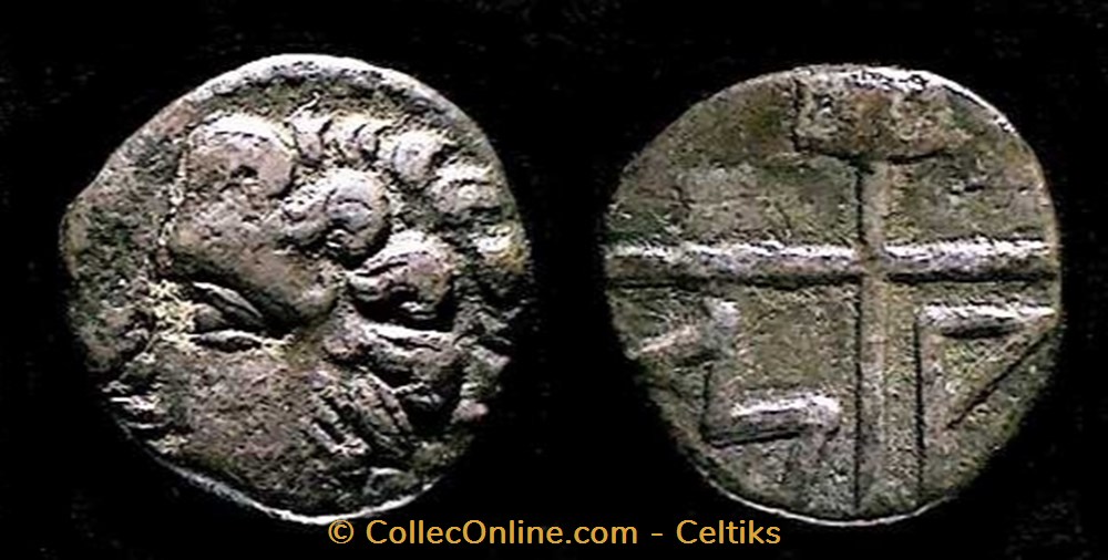 obole MA tête à gauche monnaies antiques celtes obole ma tete a gauche