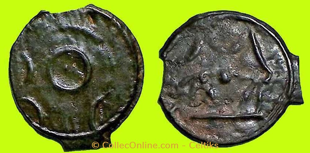 potin au taureau chargeant monnaies antiques celtes potin au taureau chargeant