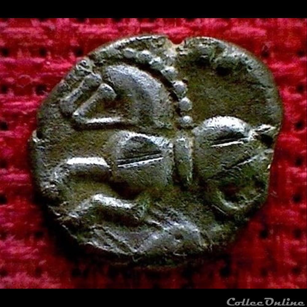 monnaie antique gauloise poisson