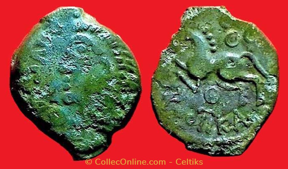 bronze ROVECA - classe 3 monnaies antiques celtes bronze roveca classe 3