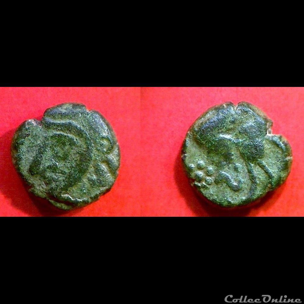 bronze TOVA monnaie antique gauloise bronze tova