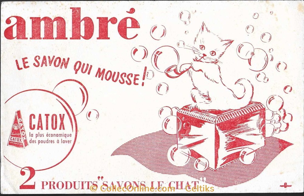 buvard - lessive objets publicitaires buvards buvard lessive