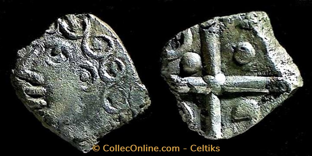 drachme à la tête bouclée du Causé monnaie antique av jc ap gauloise drachme a la tete bouclee du cause