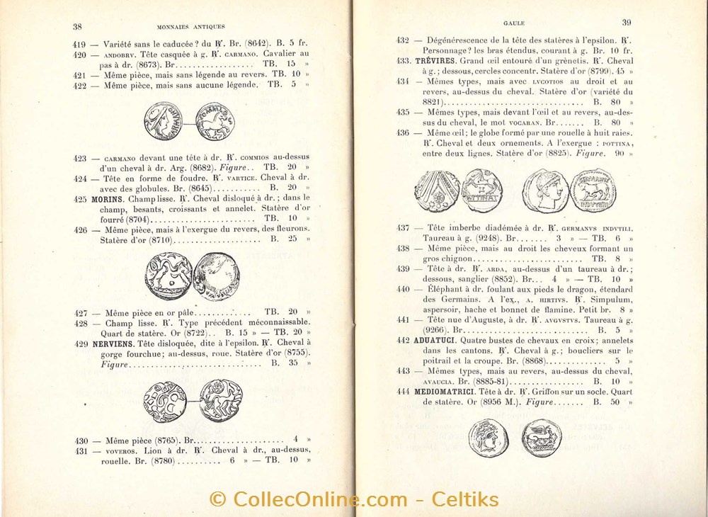 MONNAIES ANTIQUES - GAULE 3 livres ouvrages monnaies antiques gaule