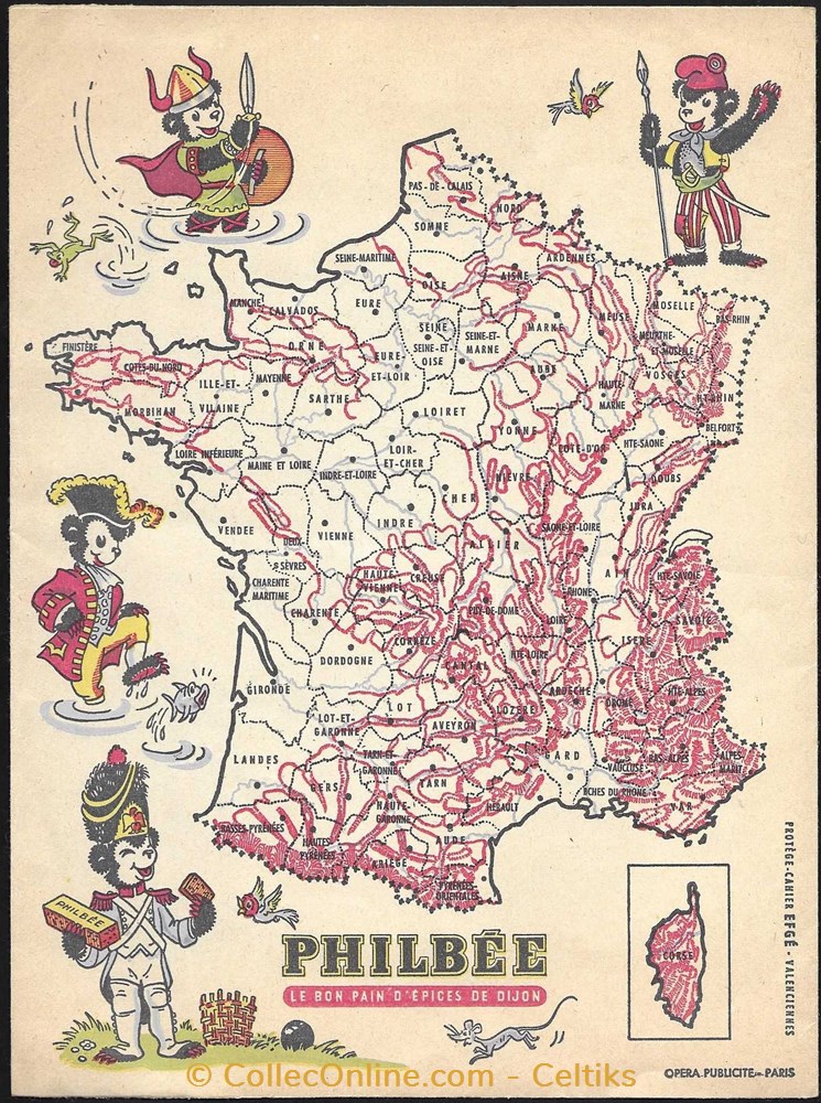 protège cahier - collection des grands capitaines - rois de FRANCE 2 objets publicitaires cahiers protege cahier collection des grands capitaines rois de france
