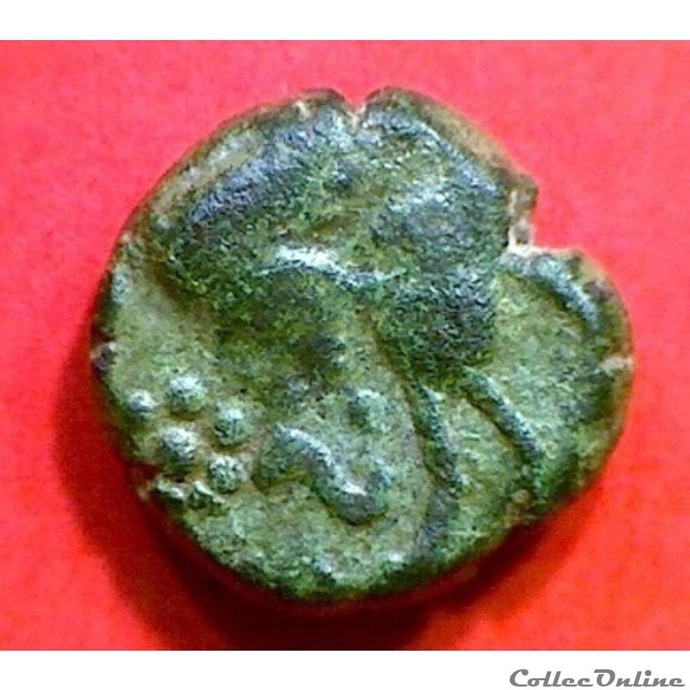 monnaie antique gauloise serie 463 bronze a la legende tova