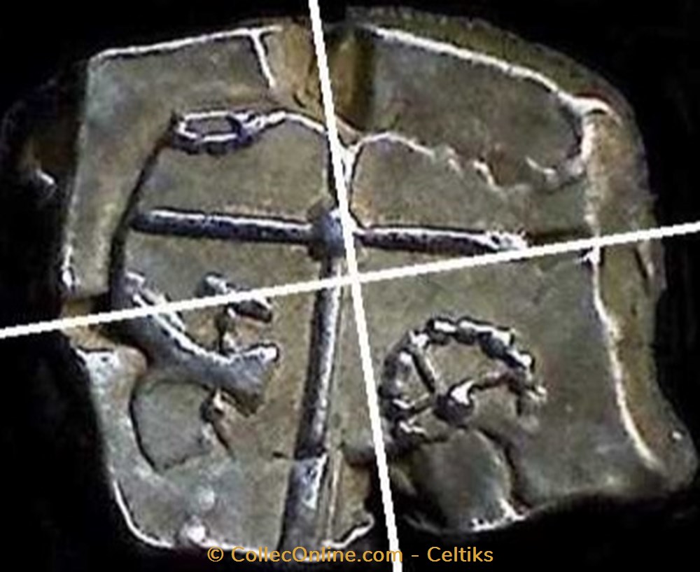 drachme type de GOUTRENS 2 monnaies antiques celtes drachme type de goutrens