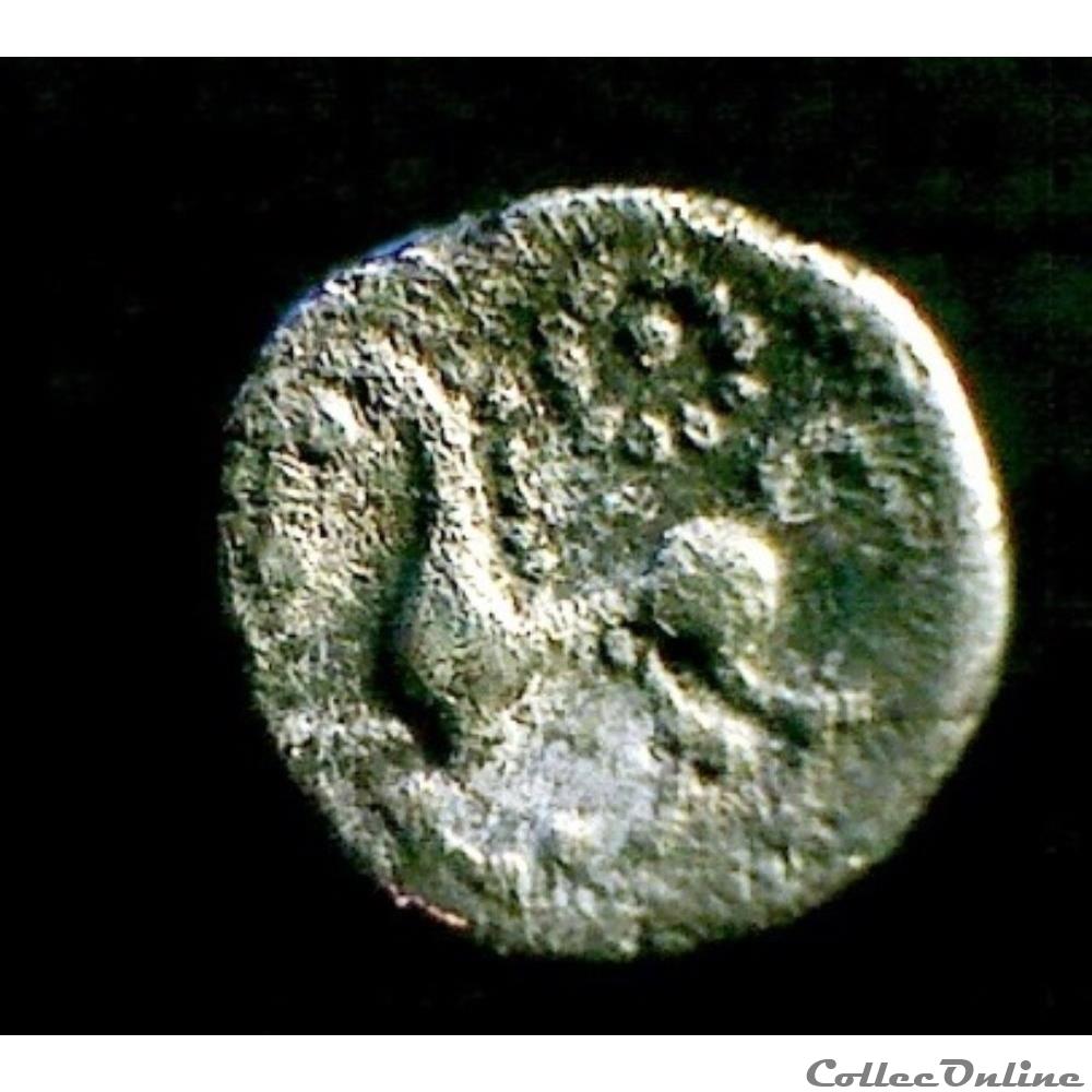 hémiobole au cheval et à l'annelet monnaie antique gauloise hemiobole au cheval et a annelet