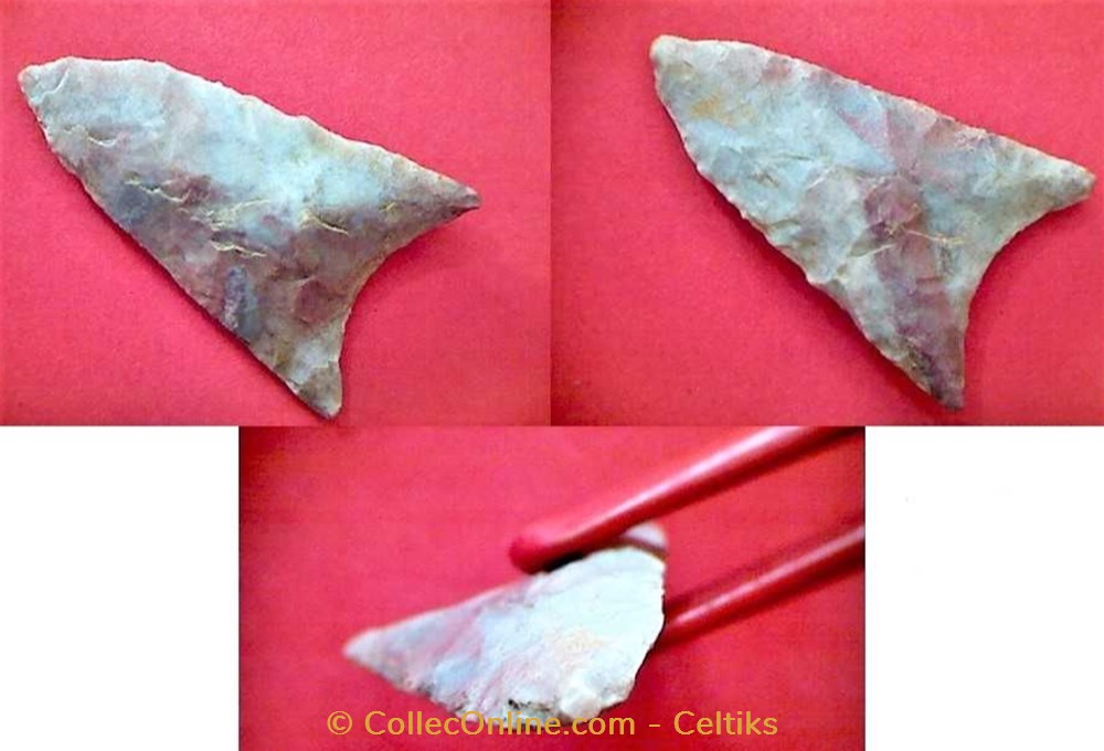 pointe de flèche silex b art antiquites archeologie europe pointe de fleche silex b