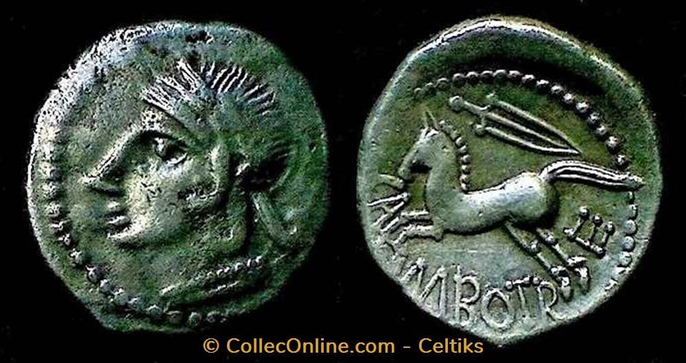 denier CAMBOTRE monnaies antiques celtes denier cambotre