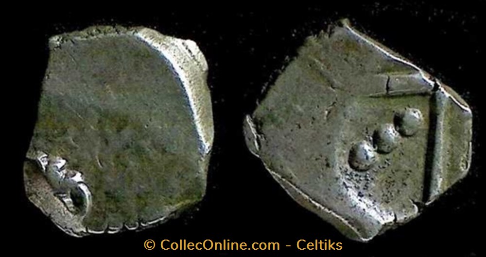 monnaies antiques celtes drachme a la tete negroide