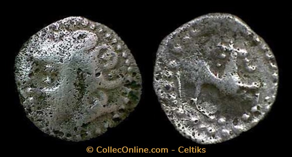 monnaies antiques celtes fraction type de lacoste