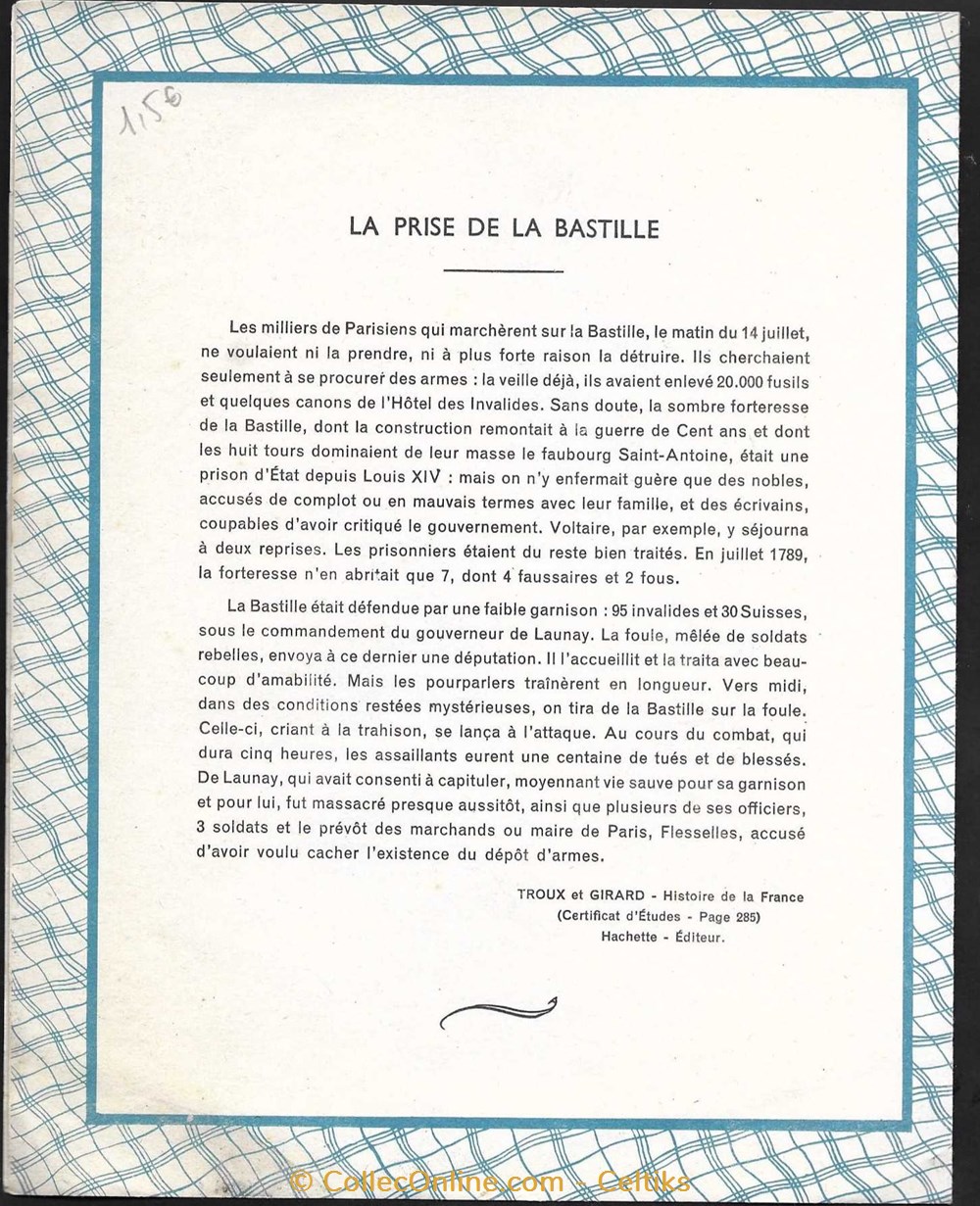 protège cahier - histoire documents anciens buvards cahiers illustres protege cahier histoire