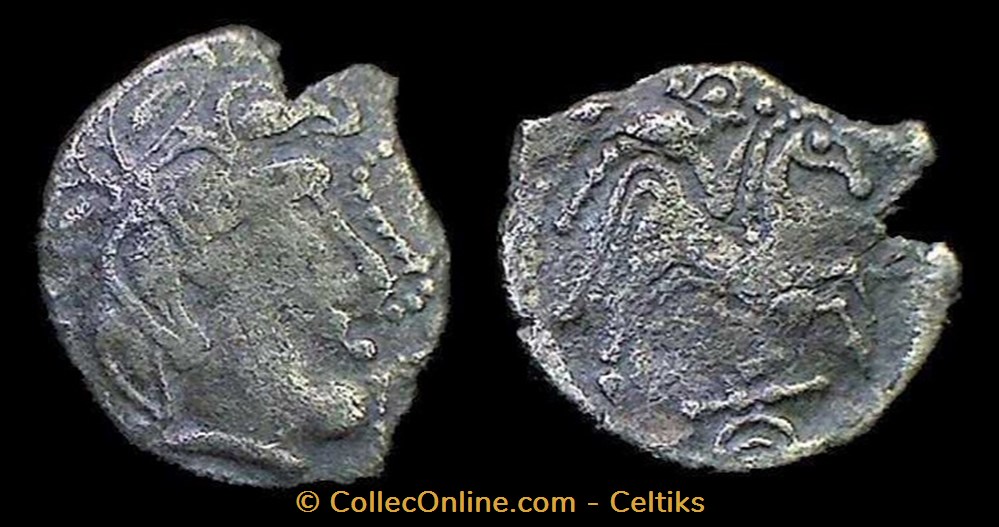 drachme d'argent à l'hippophore monnaies antiques celtes drachme argent a hippophore