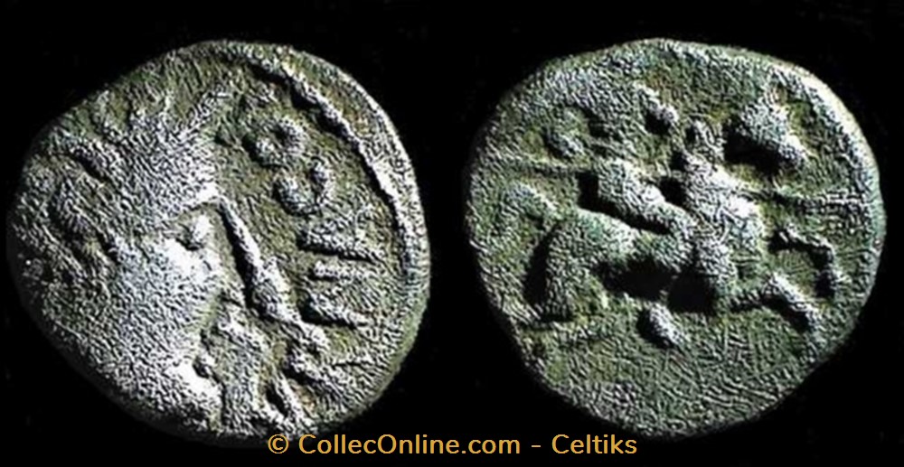 denier au cavalier DVRNACOS / ? monnaies antiques celtes denier au cavalier dvrnacos